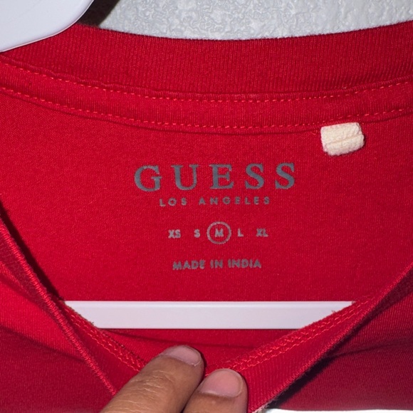 Guess Los Angeles Red Graphic Logo T-Shirt Short Sleeve Casual Streetwear Size S - Picture 2 of 4
